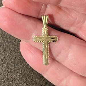 14k Yellow Gold Cross Pendant